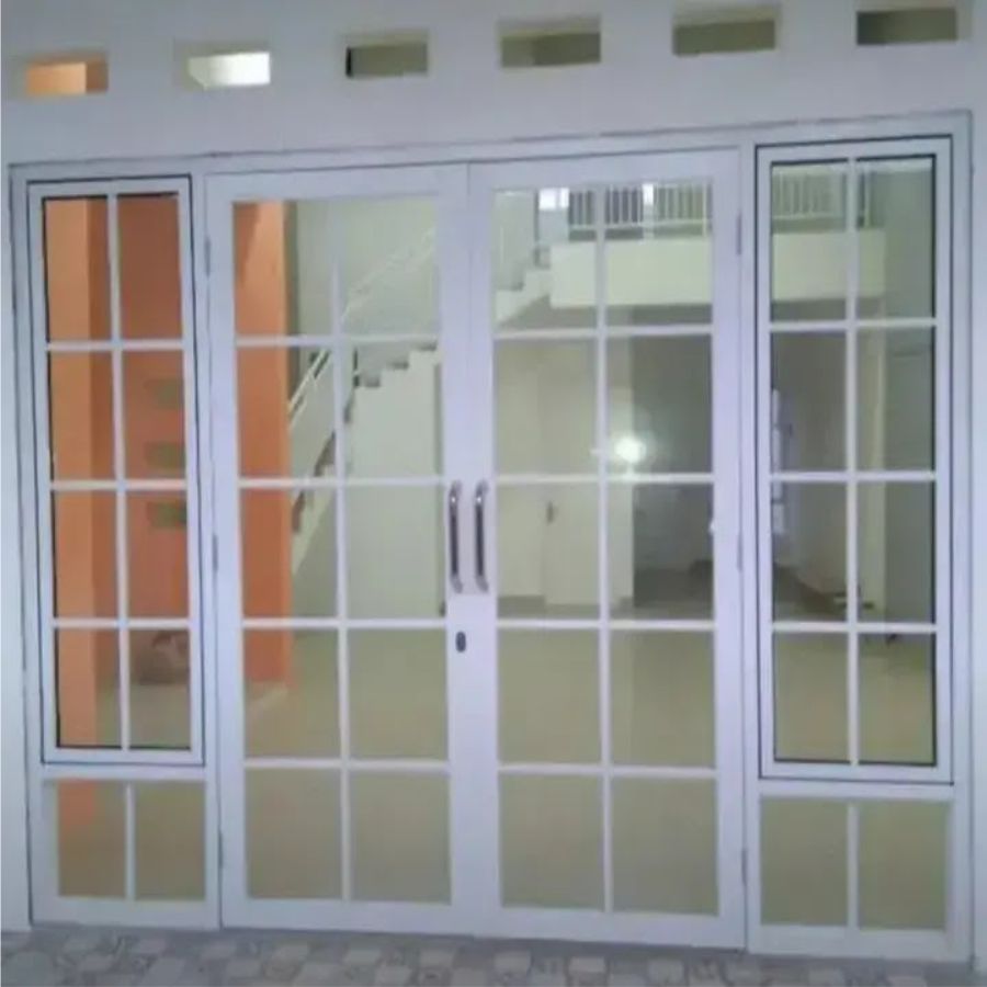 pintu alumunium ornamen swing
